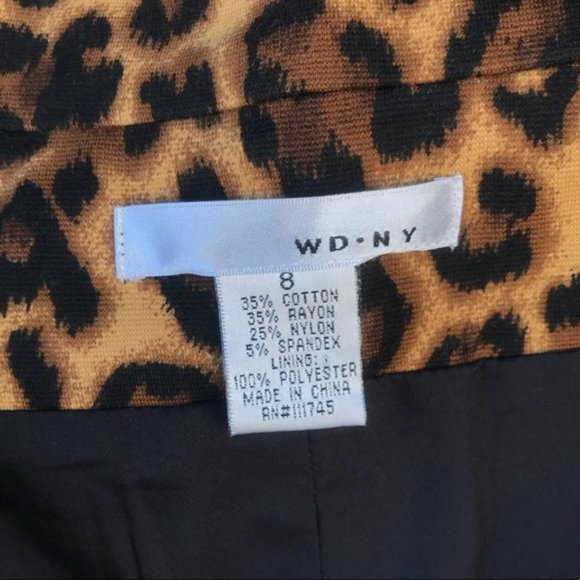 Women's WD.NY Mid Length Leopard Large Button - Picture 5 of 6